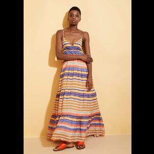 Anthropologie Tracy Reese Elysia Tiered Maxi Dress Size L